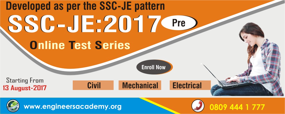 ONLINE TEST SERIES FOR SSC JE IN PATNA