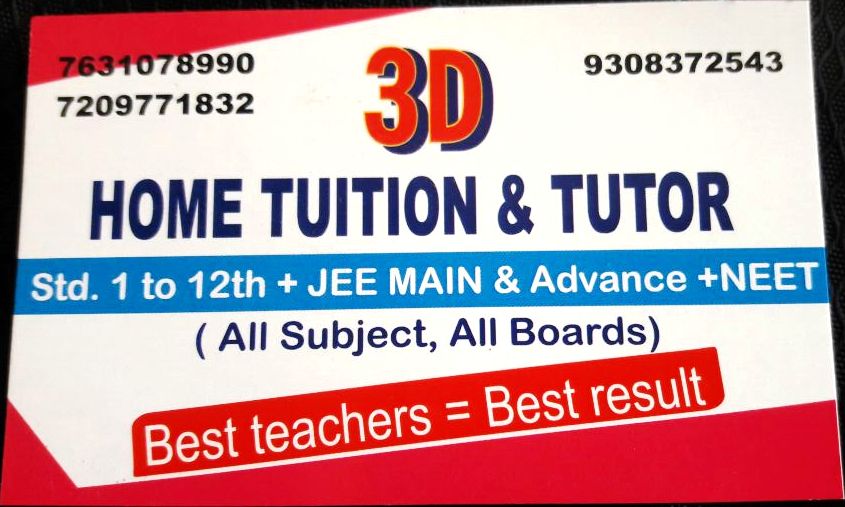 HOME TUTOR consultant in dhanbad