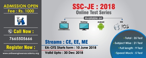 SSC-JE 2018 Online Test Series