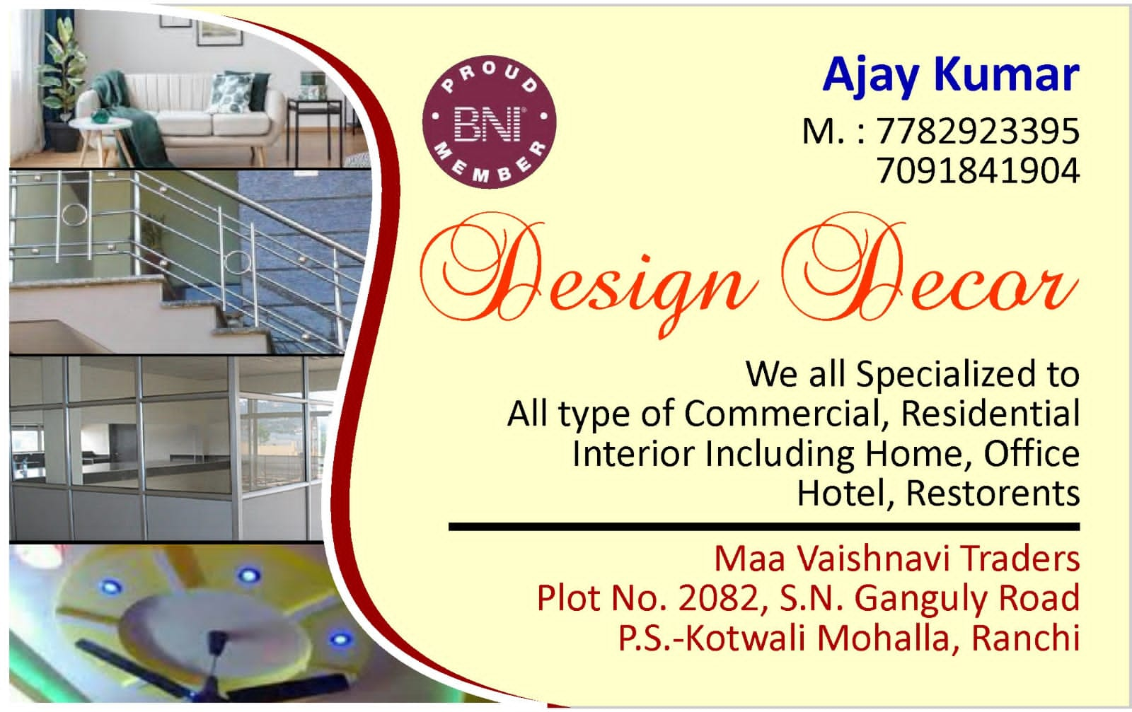 INTERIOR DESIGN 2D IN NEAR LATMA ROAD IN RANCHI