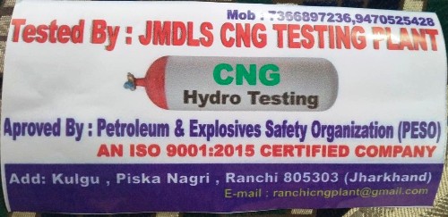 cng hydro testing plant in nagri ranchi 9835059018