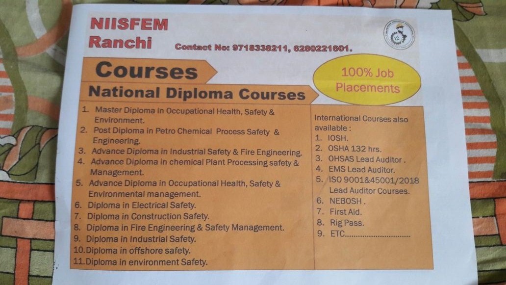 FIRE & SAFETY TRAINING INSTITUTE IN JHARKHAND