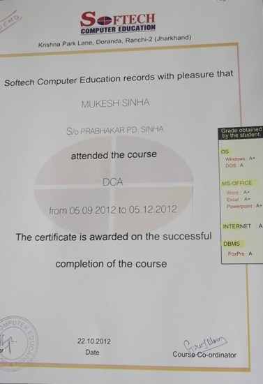 SOFTECH COMPUTER EDUCATION IN RANCHI