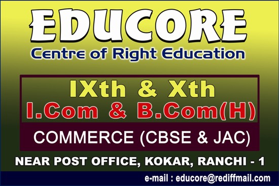 EDUCORE COMMERCE INSTITUTE IN RANCHI