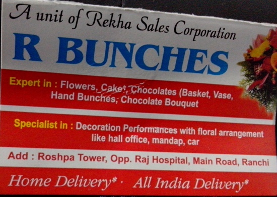 R BUNCHES IN RANCHI
