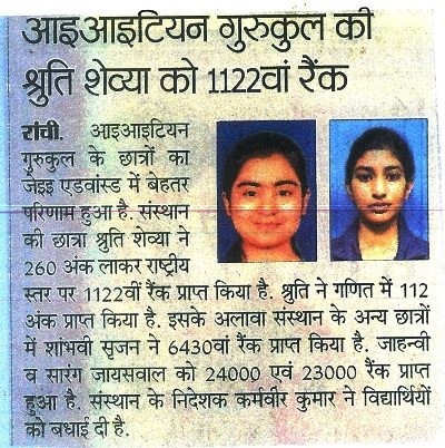 TOP IITIAN FACULTY IN RANCHI