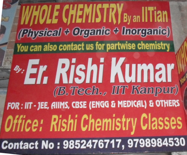 CHEMISTRY INSTITUTE FOR IIT 