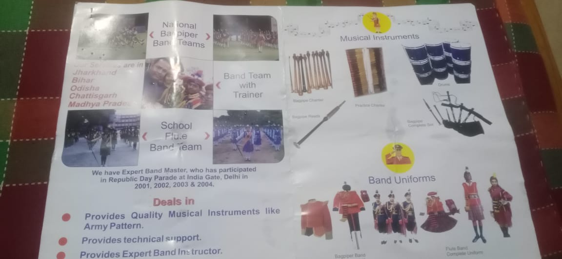 BAGPIPE & FLUTE MUSIC ACADEMY IN JHARKHAND.