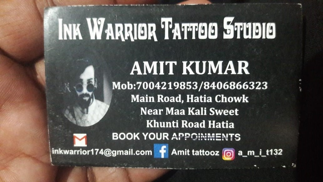 INK WARRIOR TATTOO STUDIO AND PIERCING IN RANCHI