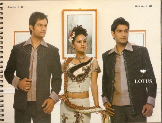 showroom of men's clothing